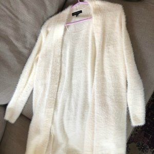 Cream Banana Republic Long Open Sweater Size XS